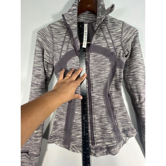 Lululemon Athletica Define Jacket Magnum Space Dye Gray Women's Zip Up Size 2 - Picture 4 of 9